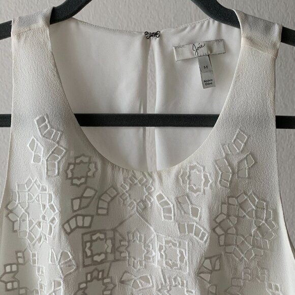 ✨ JOIE Embroidered Silk Sleeveless 'Perdue' Tank – Romantic & Elegant! ✨ - Picture 2 of 5